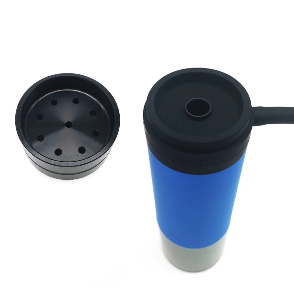 Arabic Portable Cup Hookah Car Shisha Set Indoor Outdoor with Protective Cover Small Narguile Chicha Soft Touch Hookah Gift New